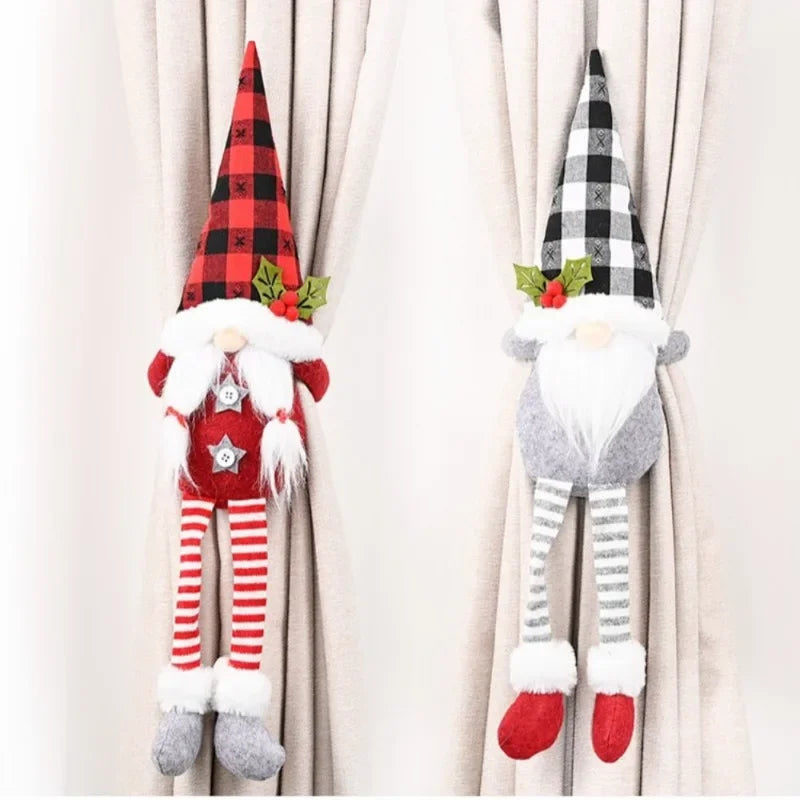 Weihnachts-Gardinenhalter – Vliesstoff – Mehrfarbig