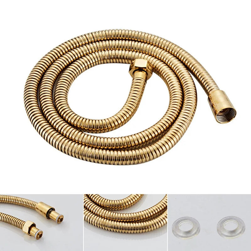Luxus Messing Duschkopf – Goldbeschichtetes 1,5m Set