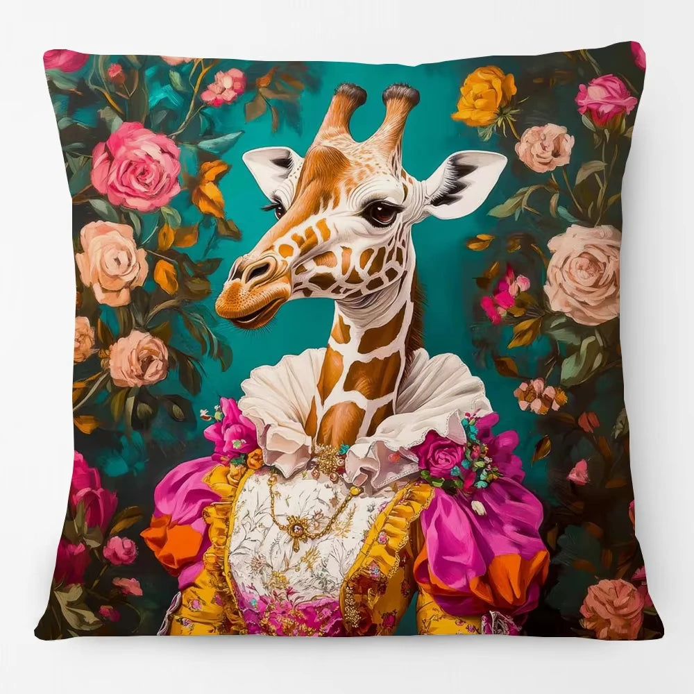 Tierportrait Kissenbezug – Weicher Stoff – Wohnzimmer