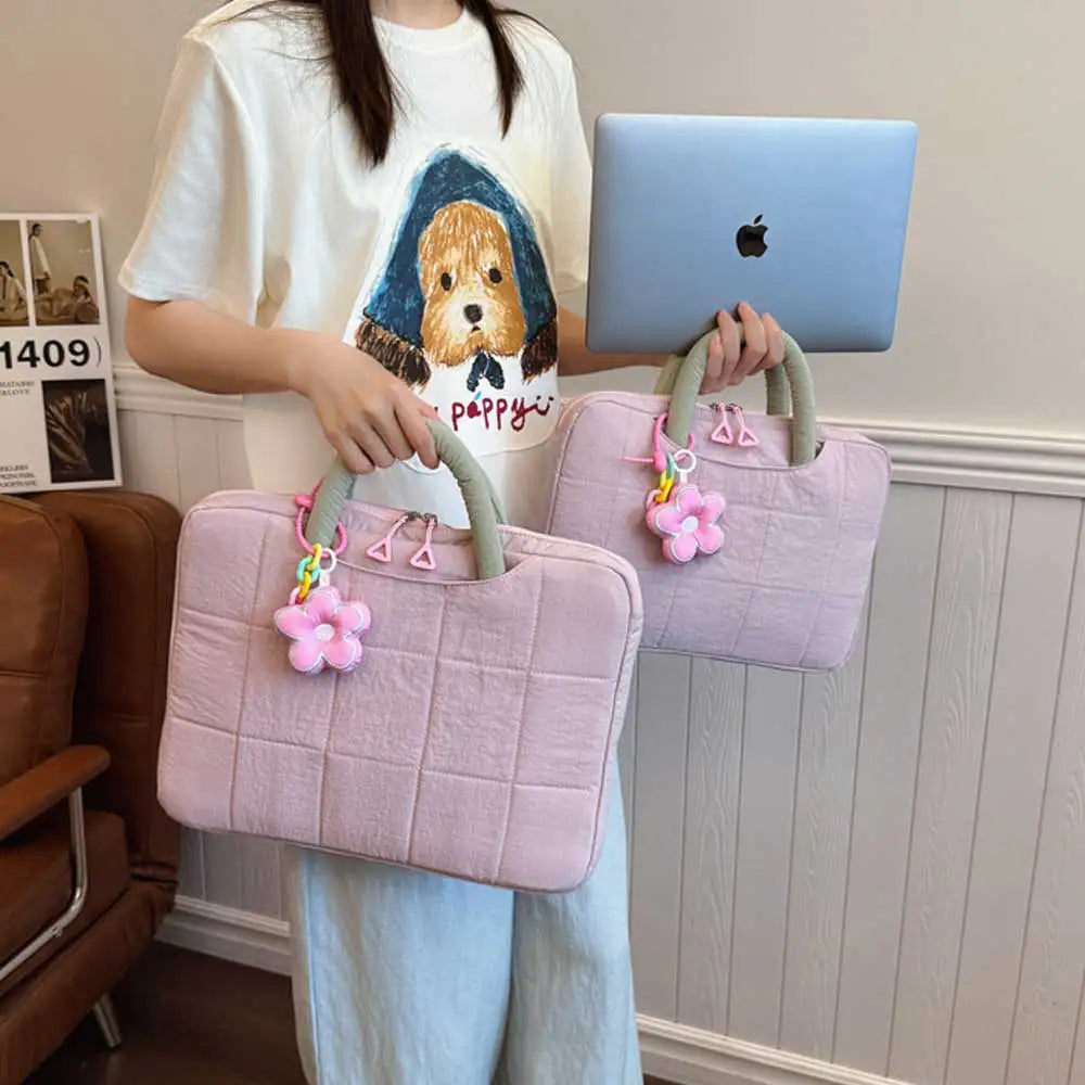 Laptop-Hülle – Polyester Karo – 14/16 Zoll Optionen