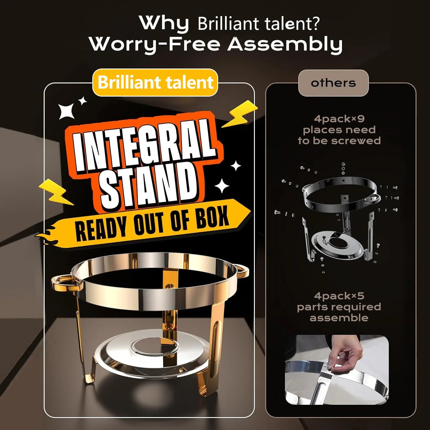 Heizungsgefäss Edelstahl – Gewerbliches Buffetgerät