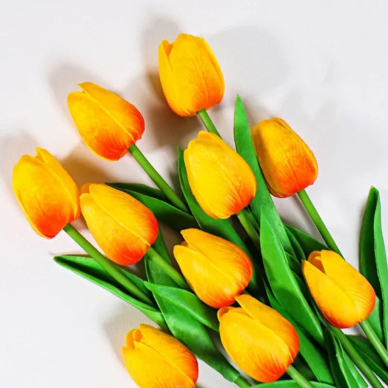 Tulpenstrauss – Realistische Latexblumen – Hochzeit & Wohndekor