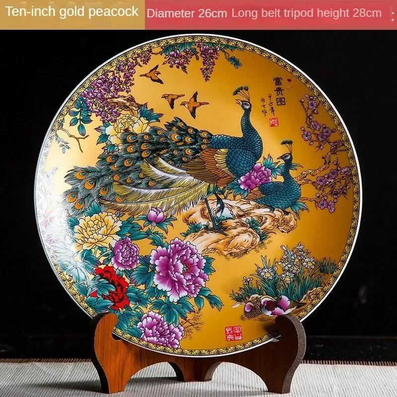 Keramikdeko-Teller aus hochwertiger Keramik in Weiss mit Boho-Stil, 26cm Drachenkopfregal