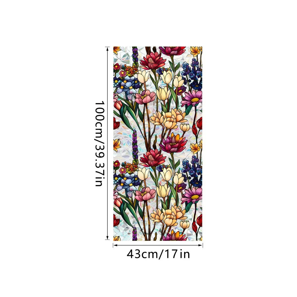 Sonnenfänger – Farbiges Design Glasfilm 43x100cm