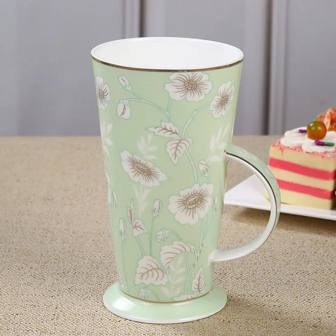 Keramik Luxus Tasse – Europäischer Stil & Grosse Kapazität
