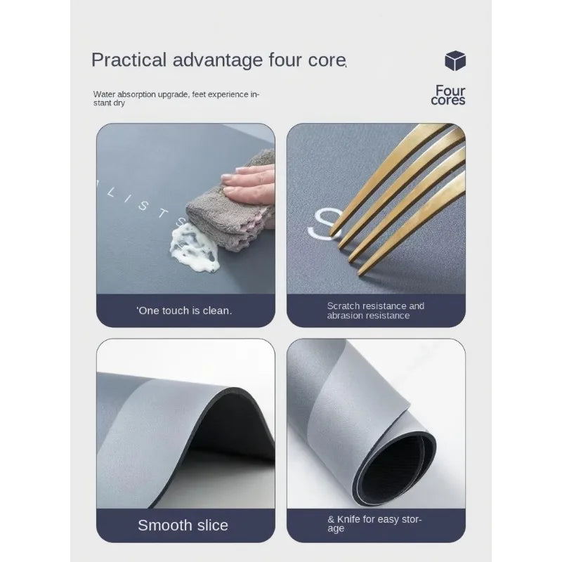 Toilettenmatte – Modernes Gummidesign – Rutschfestes Badezimmer