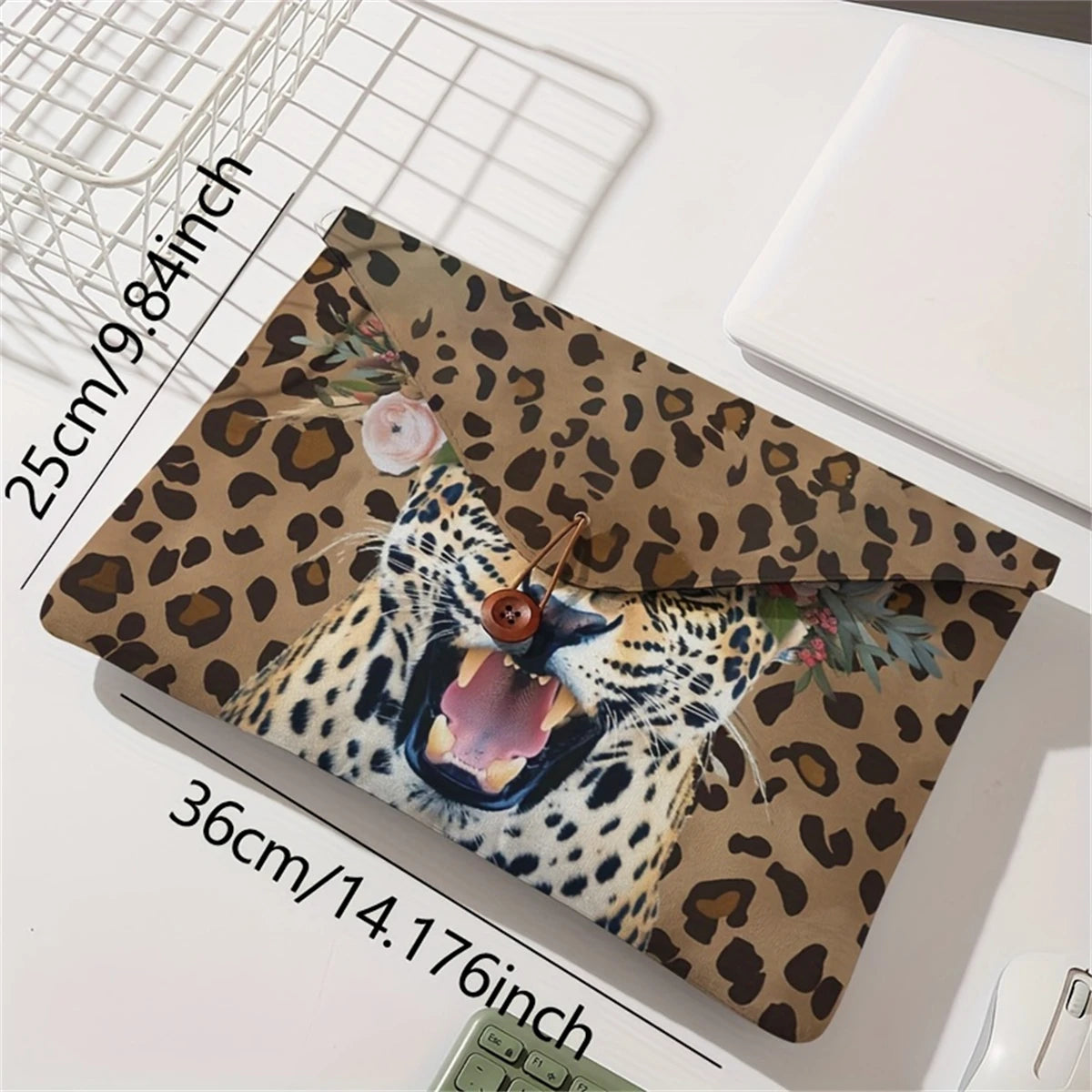 Cheetah Laptop-Tasche – Polyester-Design – Für Tablets