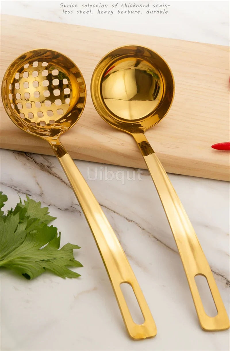 Goldener Besteckhalter – Edelstahl – Küchenerlebnis