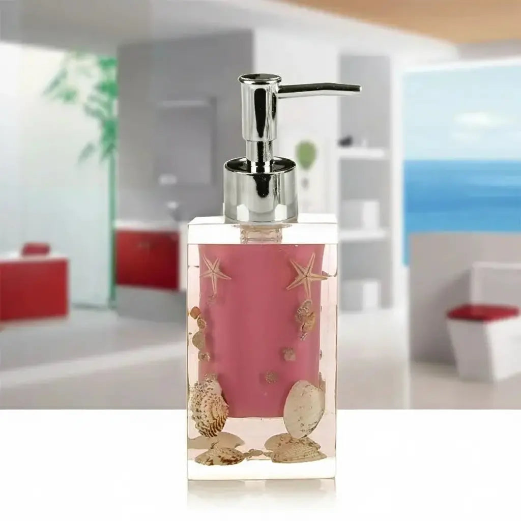 Floraler Seifenspender – Harz Vintage Badezimmer-Essential