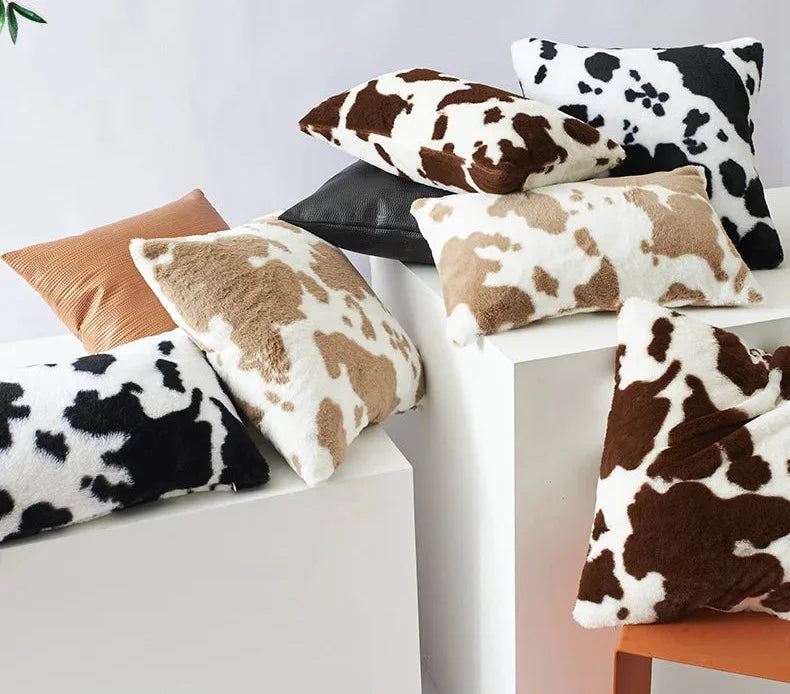 Kissenbezug Kuhmuster Multicolor – Jacquard Polyester – 50x50CM