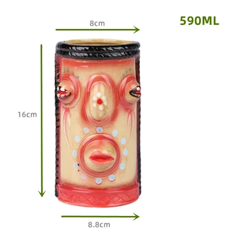 Keramische Tiki-Becher – Amerikanisch Handgemacht – 201-700ml