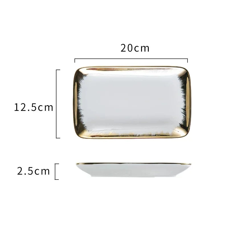 Keramikteller – Modernes quadratisches Design