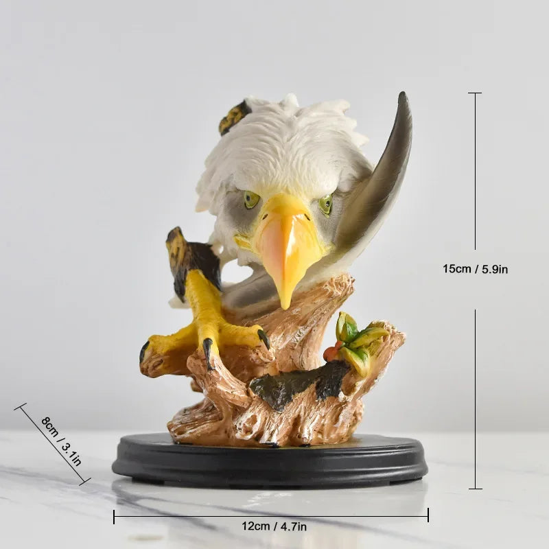 Retro Adler Resin Deko – Handbemalt – 25cm
