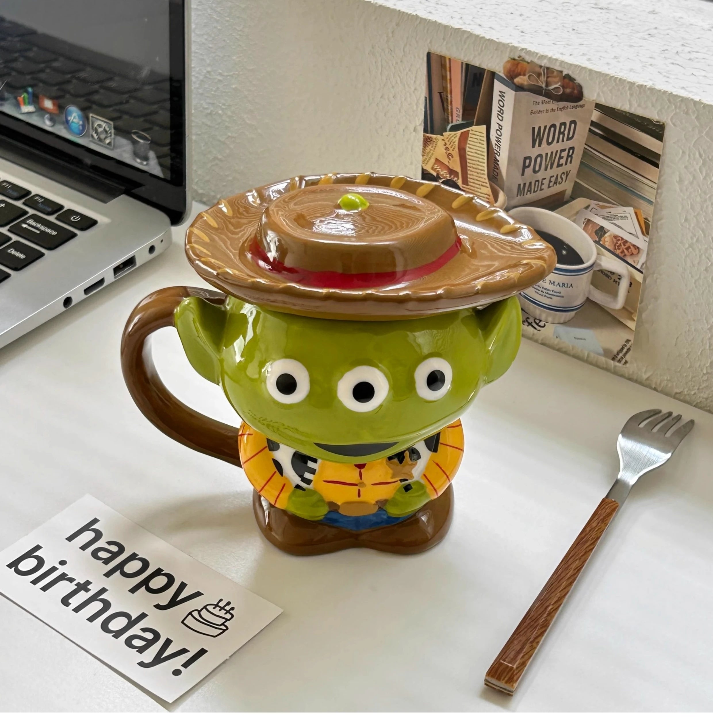 Keramiktasse Alien – Niedliches Design – 350ml