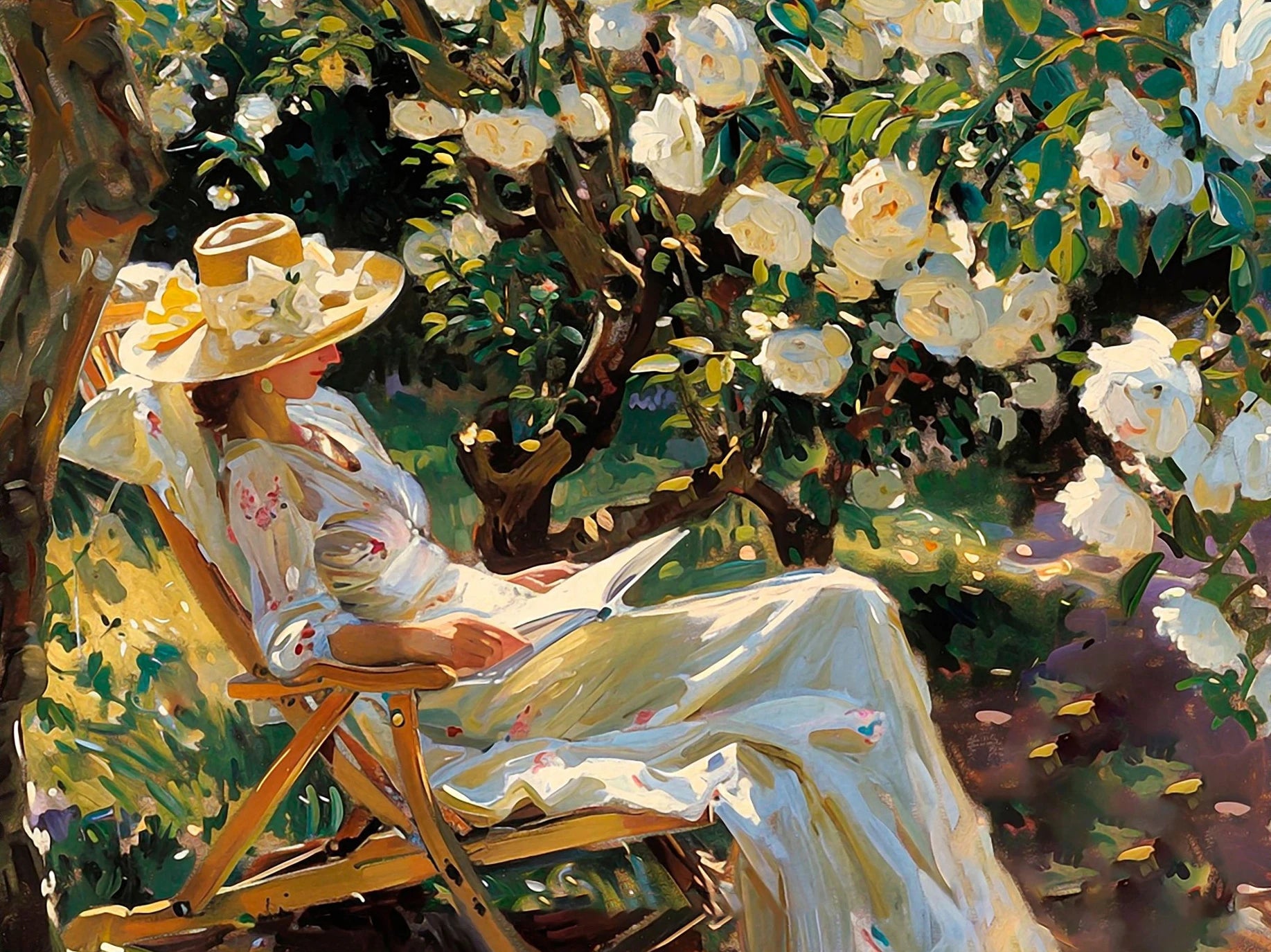 Viktorianisches Leinwand-Porträt – Vintage Stil, 50x70cm