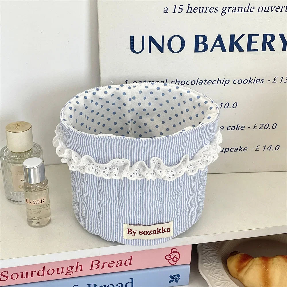 Koreanischer Quilt-Korb – Polyesterstoff – Multifunktional