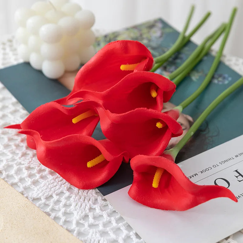 Künstliche Calla – Real Touch PU – Hochzeit Set