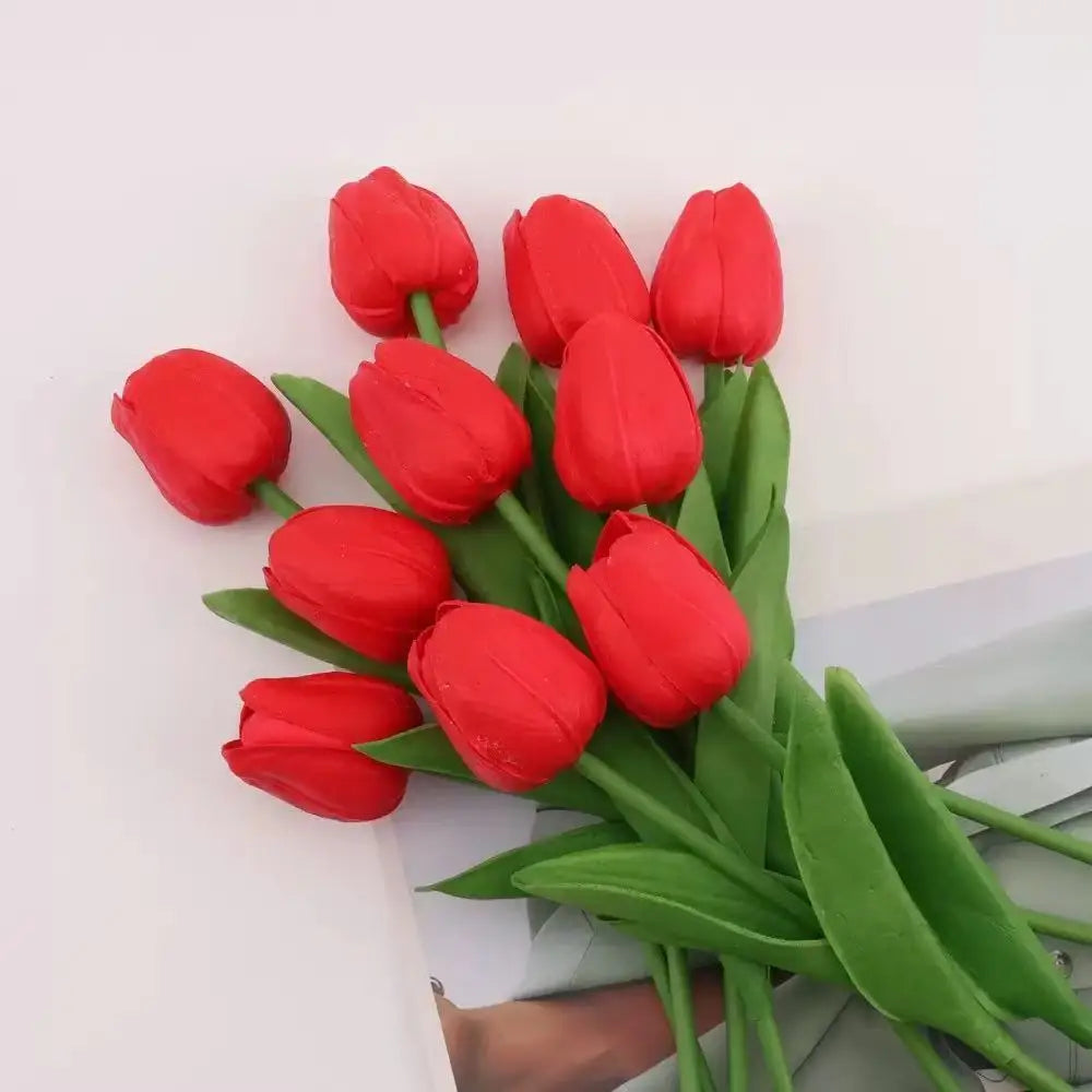 Künstliche Tulpen – PU Echt-Touch – 34cm für Zuhause