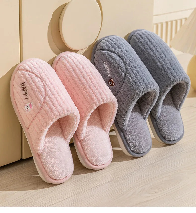 Winter Plüsch Hausschuhe – Gemütliches Fleece – Indoor