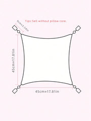 Luxus Kissenbezüge – Blumendesign Polyester – 45x45cm