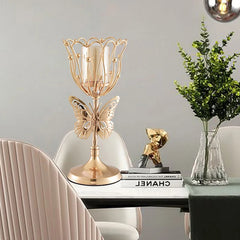 Kerzenhalter – Gold Modern – Persisches Blatt