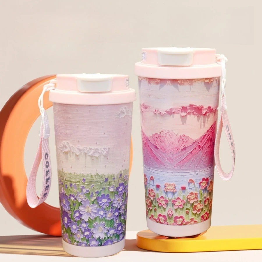 Vakuumflasche – Edelstahl – Tragbar, 530ml