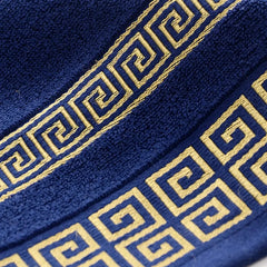 Baumwollhandtuch-Set – Geometrisches Design – Schnell trocknend 3-tlg