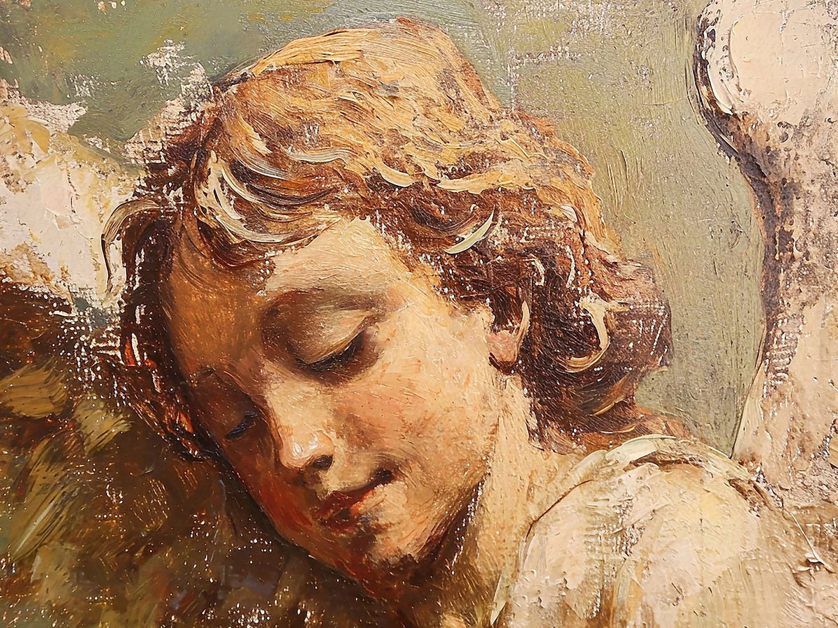 Viktorianisches Leinwand-Porträt – Vintage Stil, 50x70cm