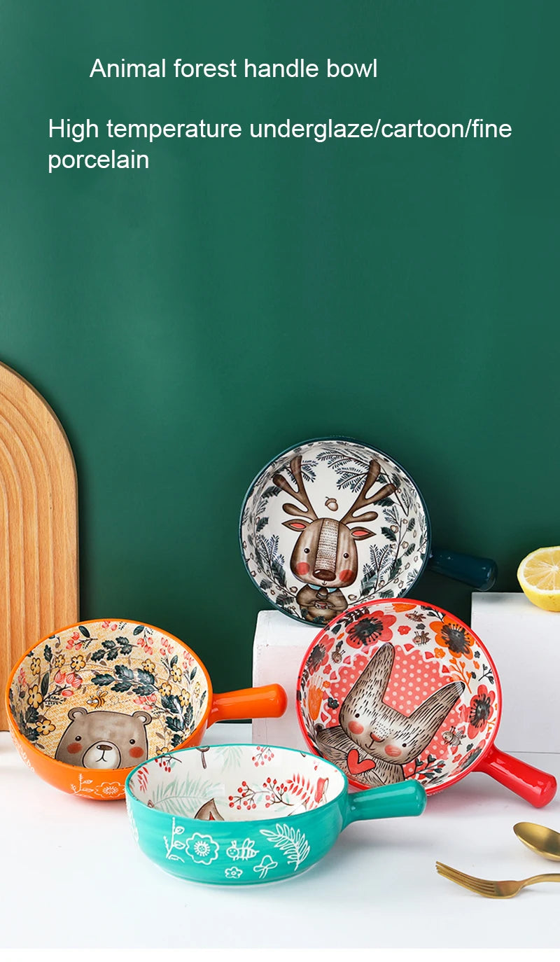 Cartoon-Keramikschale – Töpferhandwerk – Mikrowellensicher