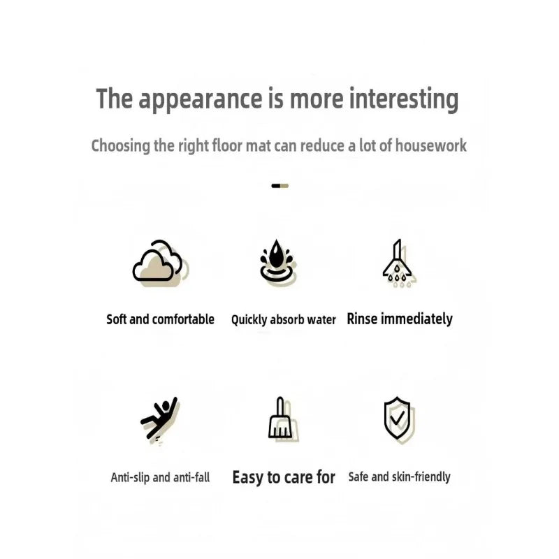 Fussmatte - Modernes Gummidesign - Verschiedene Grössen