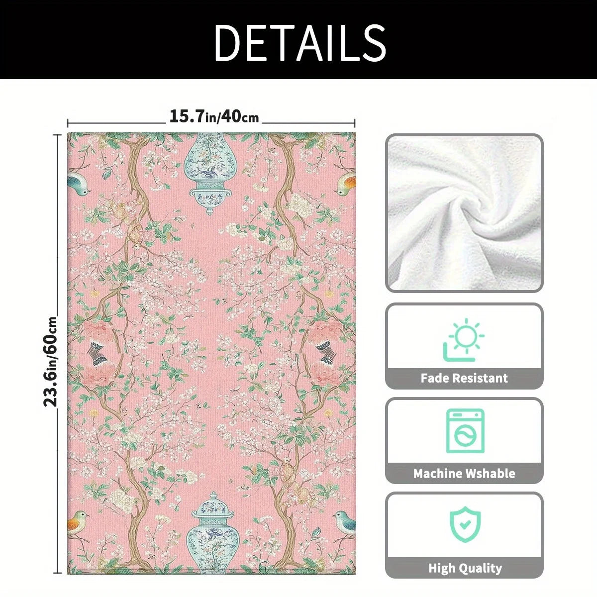 Küchenhandtücher – Blau & Weiss Porzellan – Geschenkset