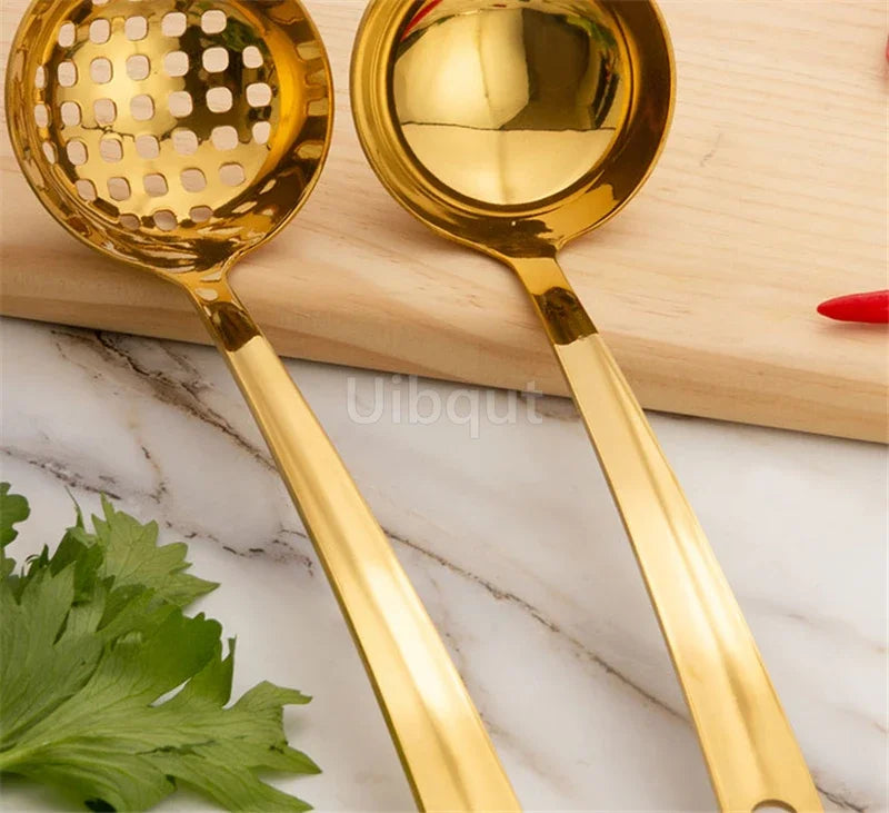 Goldener Besteckhalter – Edelstahl – Küchenerlebnis