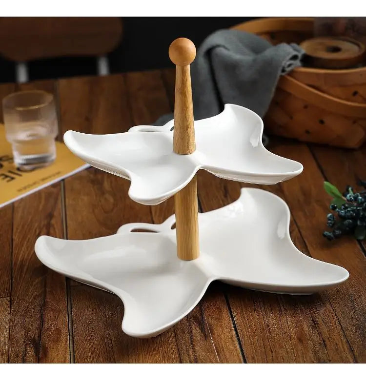 Keramikteller – Modernes Design mit Holzständer