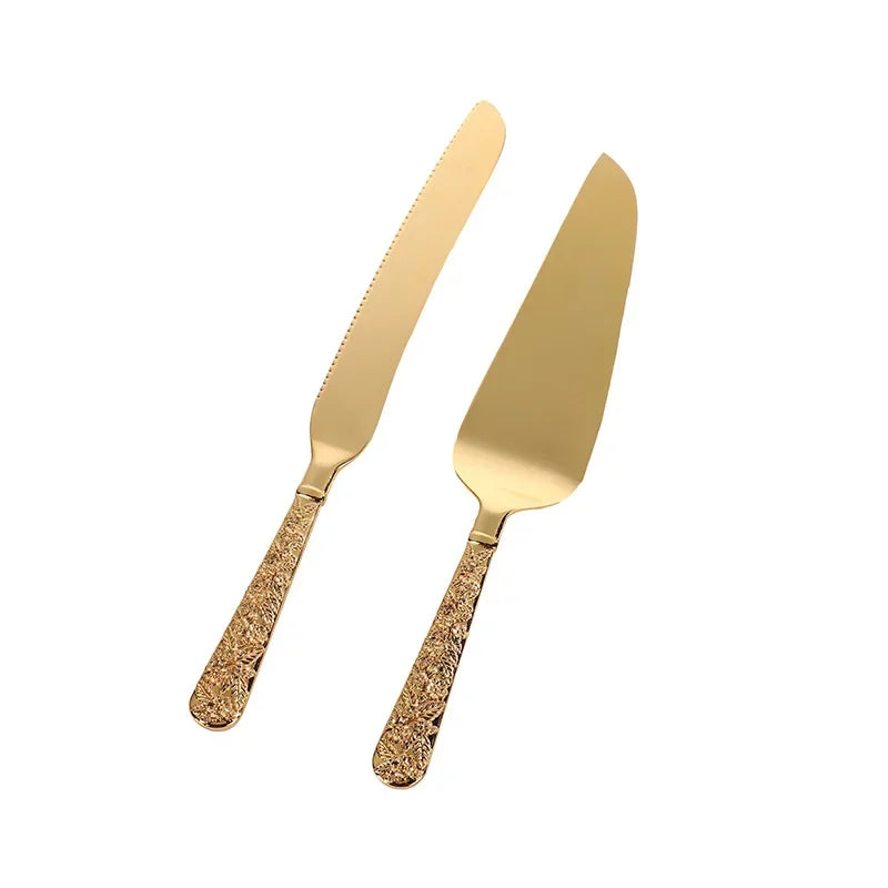 Goldenes Tortenmesser – Luxus Design – Umweltfreundlich
