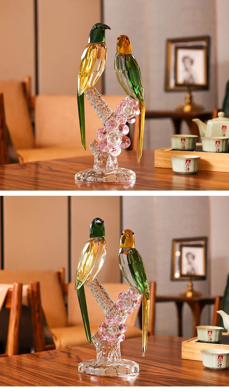 Kristallglasskulptur – Bunter Wohndekor