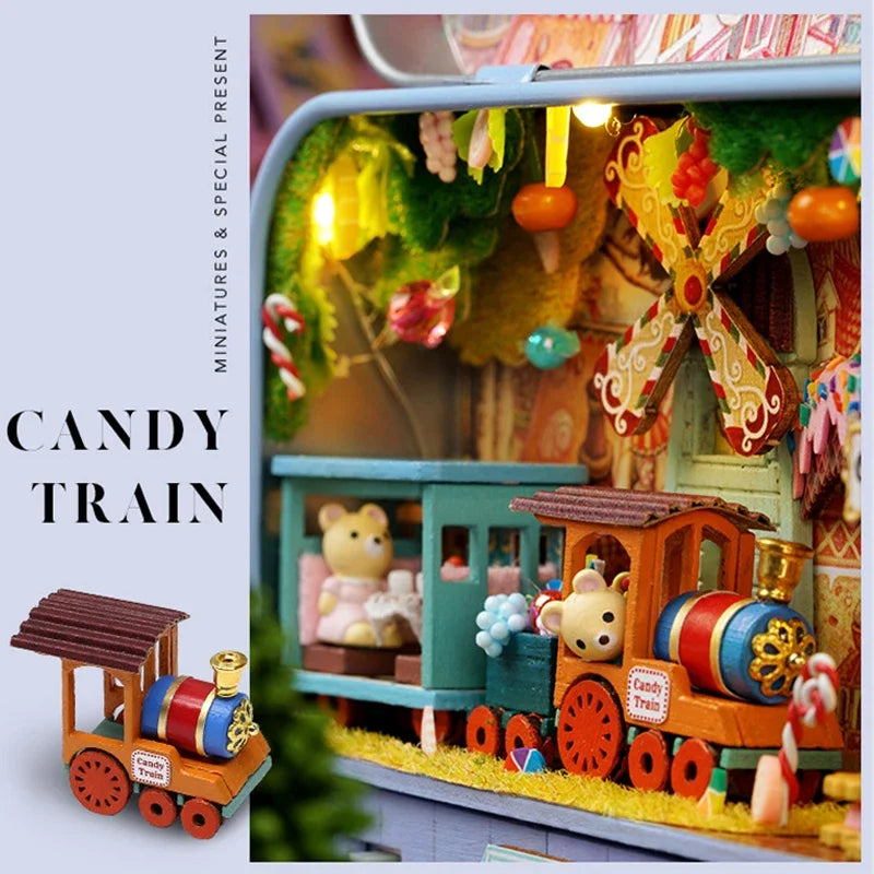 Mini-Puppenhaus – Holz 3D Puzzle – Schlafzimmerdeko