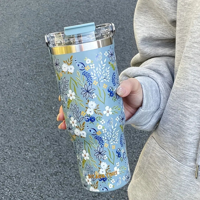 Thermo-Flasche – Edelstahl-Design – 900ml Fassungsvermögen