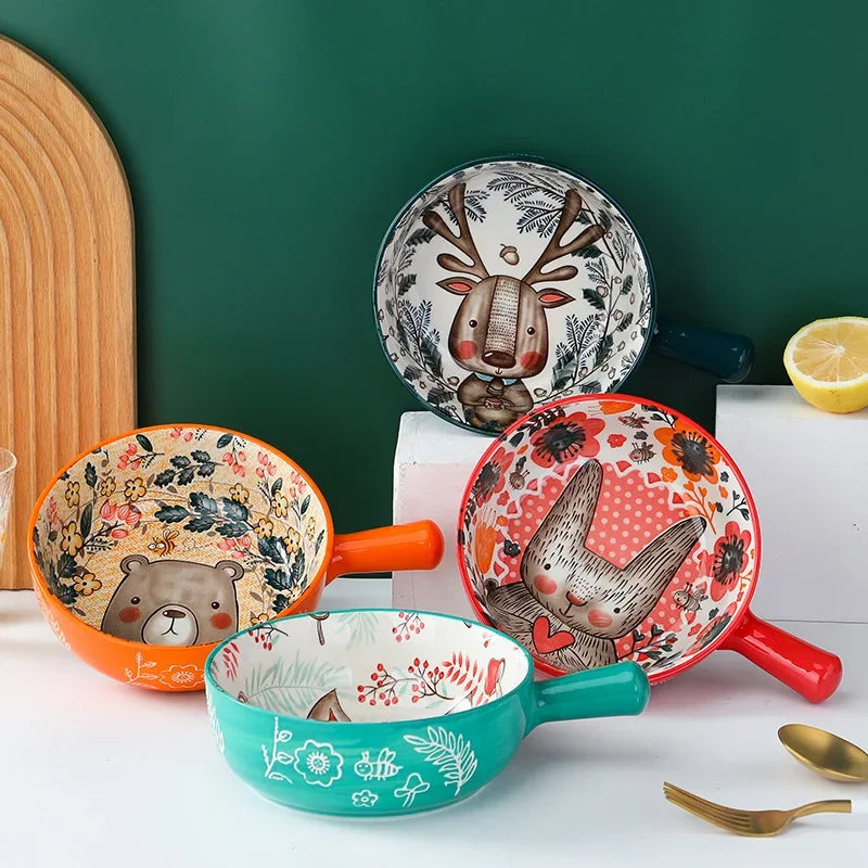 Cartoon-Keramikschale – Töpferhandwerk – Mikrowellensicher