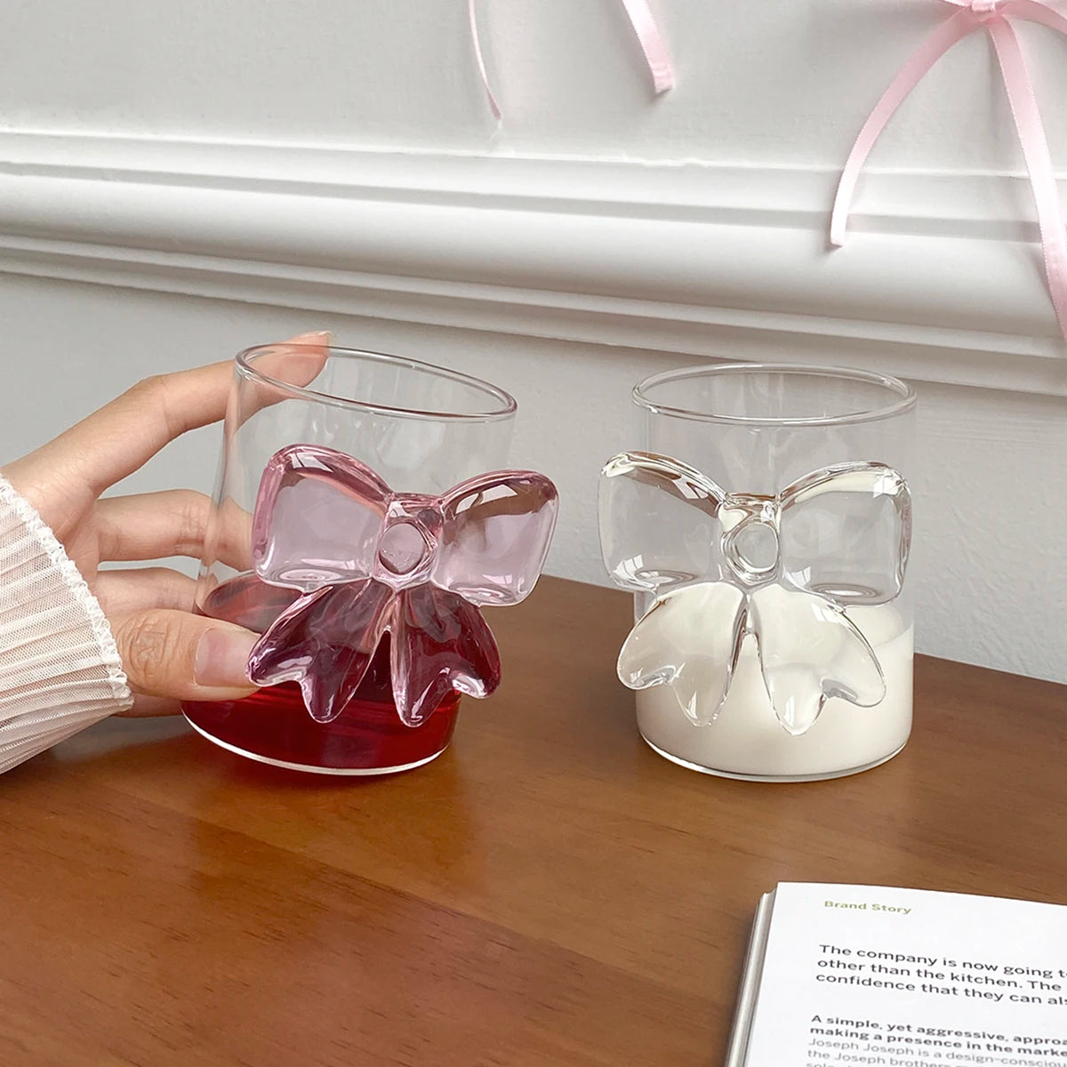 Glas Bow Tie Becher – Handgemacht & Einfach – 301-400ml