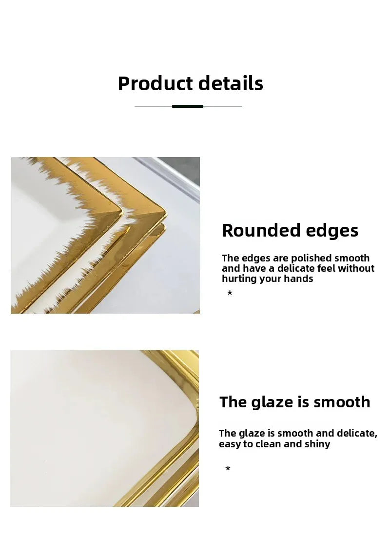 Keramikteller – Modernes quadratisches Design