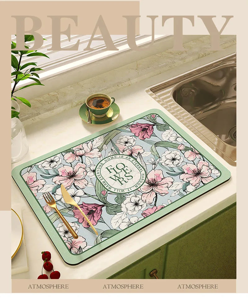 Schnell trocknende Matten – Diatom Mud Stil – 40x50 cm