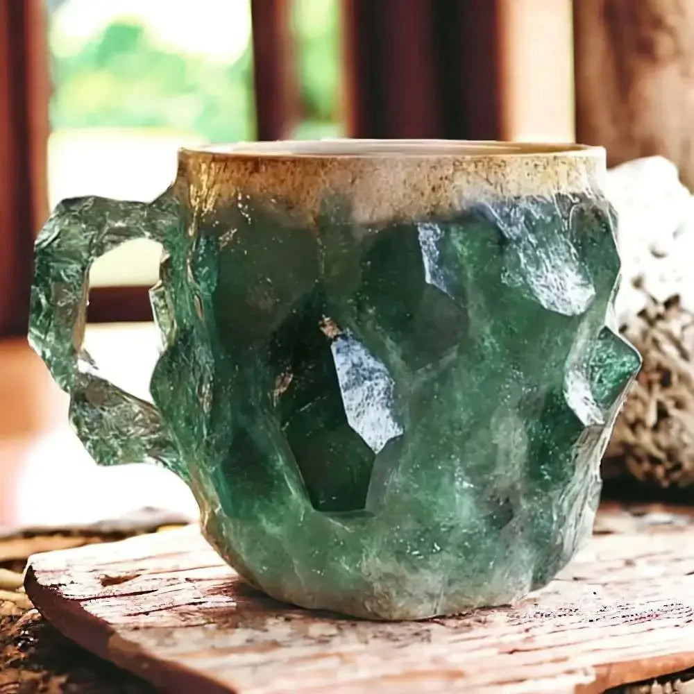 Mineral Crystal Kaffeetasse – Modernes Harzdesign 400ml
