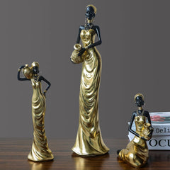 Afrikanische Figur – Resin Vintage Design – Verschiedene Grössen