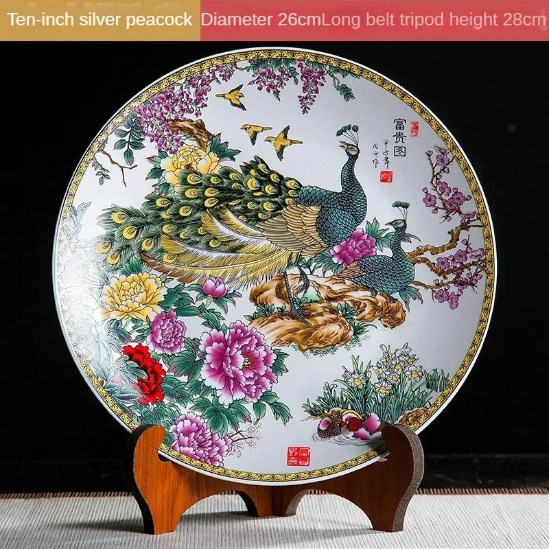 Keramikdeko-Teller im Boho-Stil, Farbe: Weiss, Grösse: 26cm Drachenkopfregal