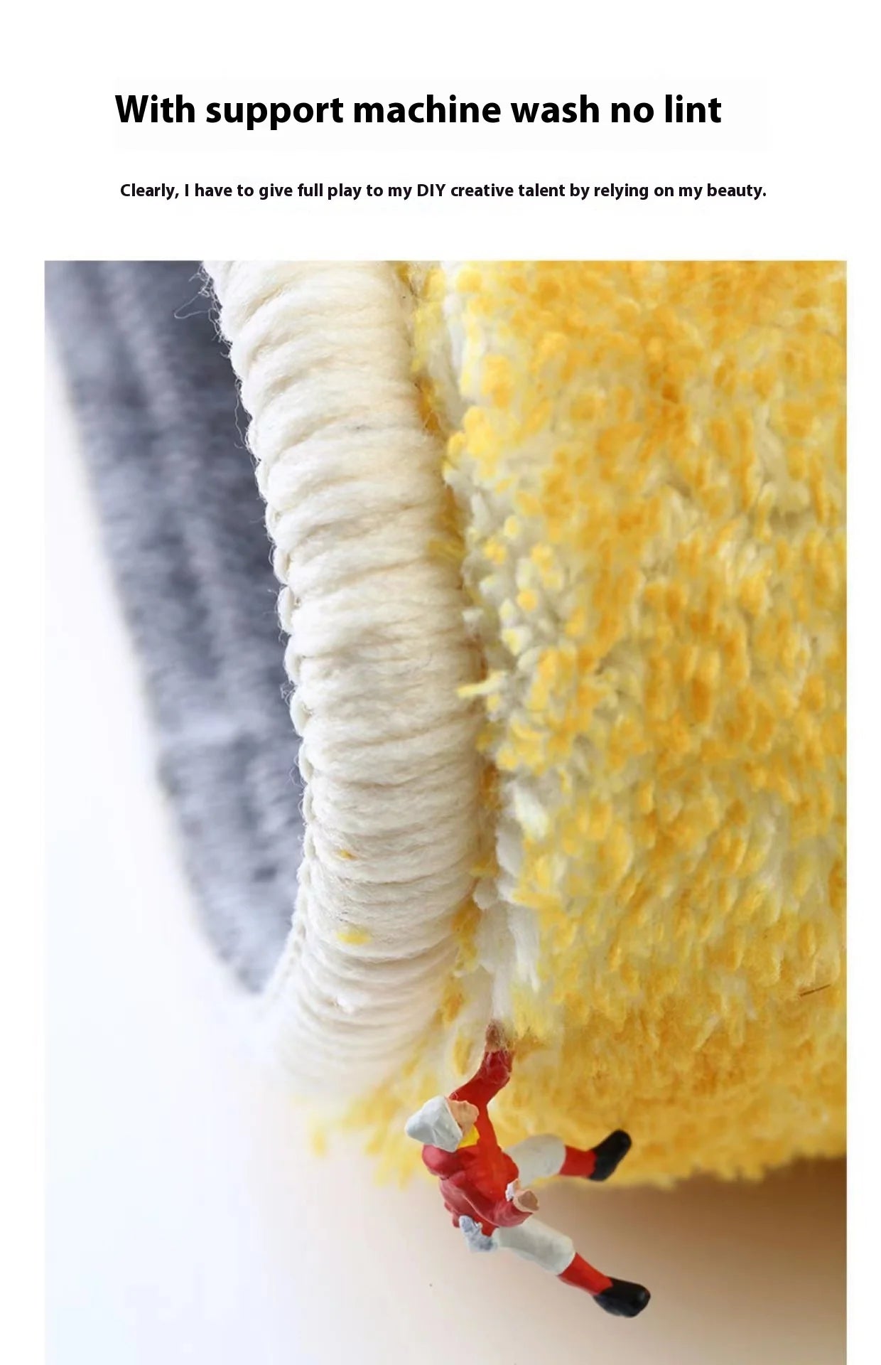 Luxusteppich aus Kunstwolle – Kaschmir Haptik – 80X200CM