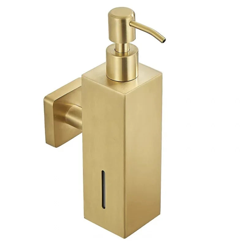 Wandseifenspender – Gebürstetes Gold Edelstahl – Badezimmer