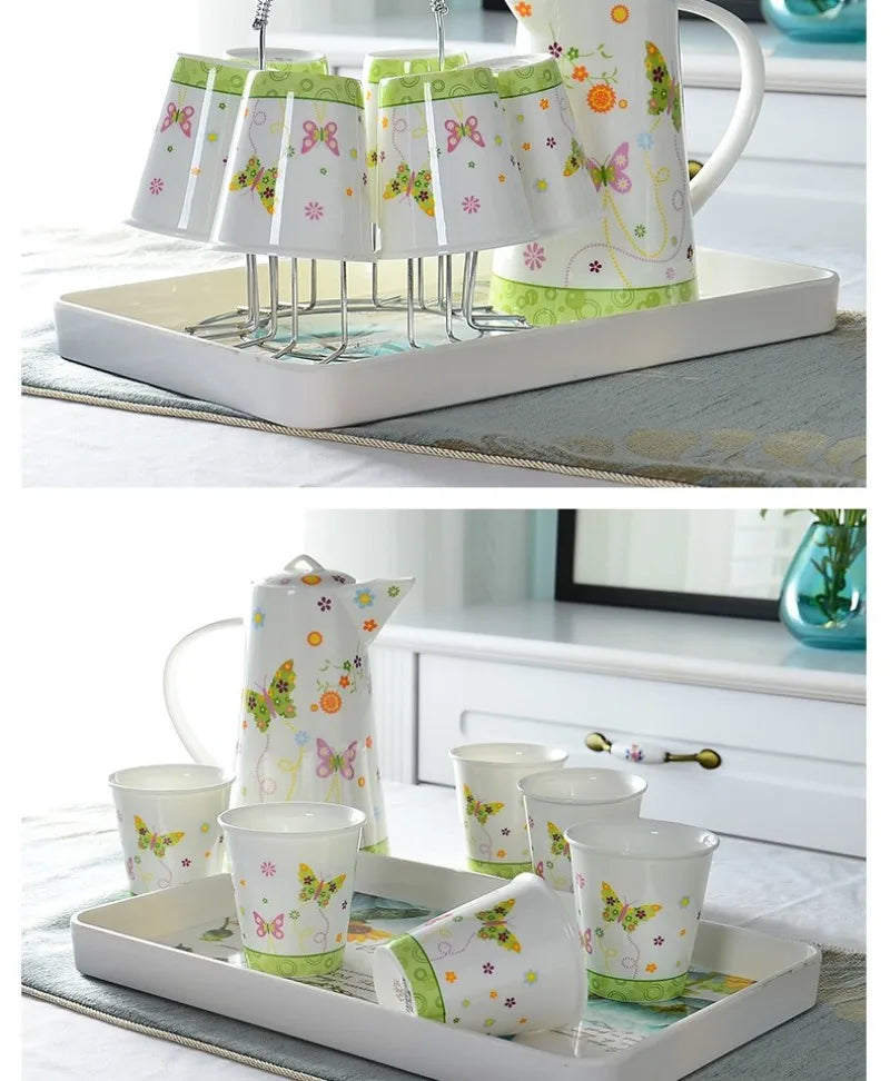 Kaffeeset aus Feinporzellan – Elegantes Design – Hochzeitsgeschenk