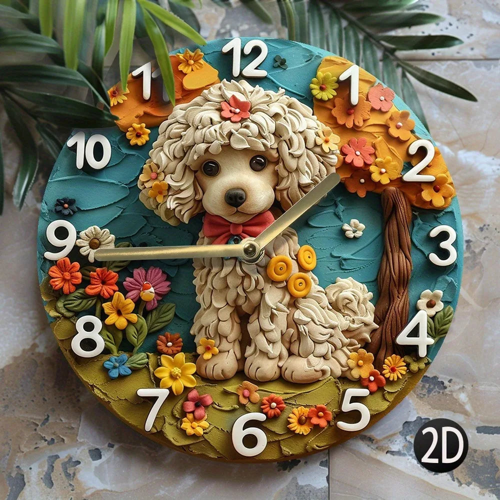 Holz Wanduhr – Modernes Design – 30x30CM