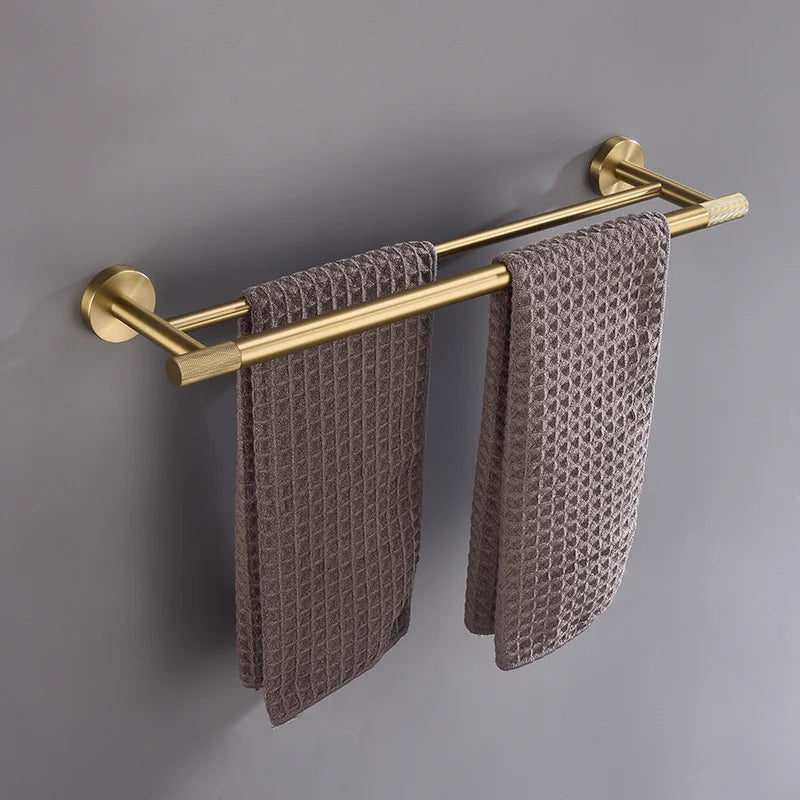Badezimmer Hardware Set – Gebürstetes Gold – Wandmontage