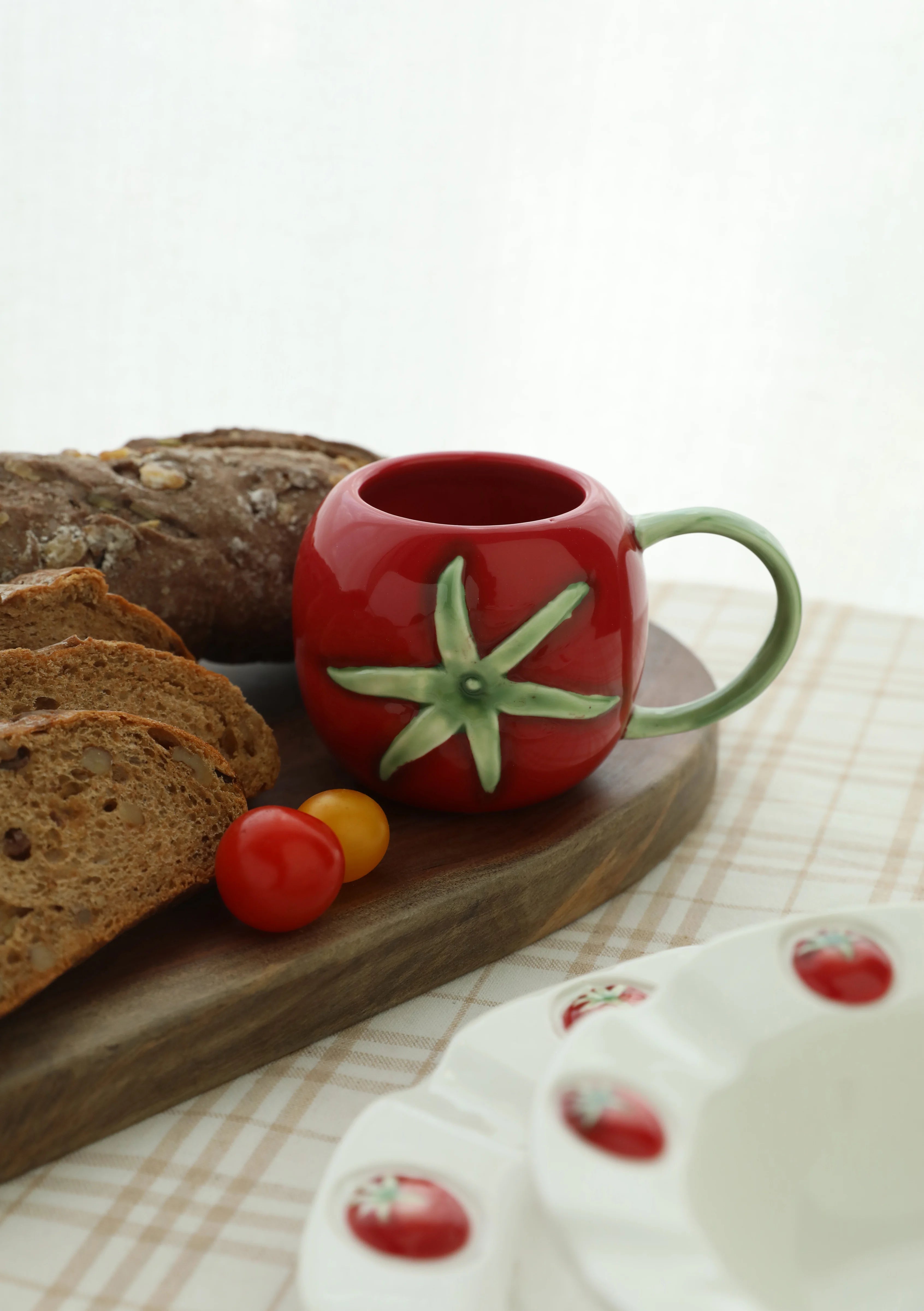 Nordic Keramik Becher Set – Handbemaltes Design